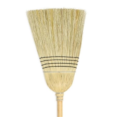Carolina Mop Mfg Warehouse 4Sew Broom Lacquer Handle with Band 7490 WHOUS